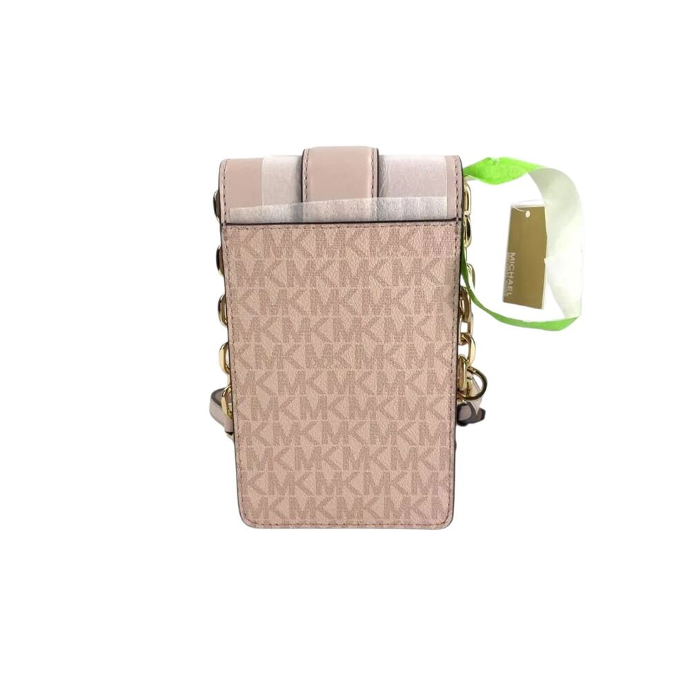 Michael Kors Carmen Logo Print Crossbody Bag Blush - Picture 11 of 11